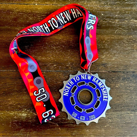 2023 North to New Hampshire Bicycle Race Medal and Ribbon - Picture 1 of 3